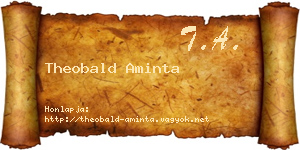 Theobald Aminta névjegykártya
